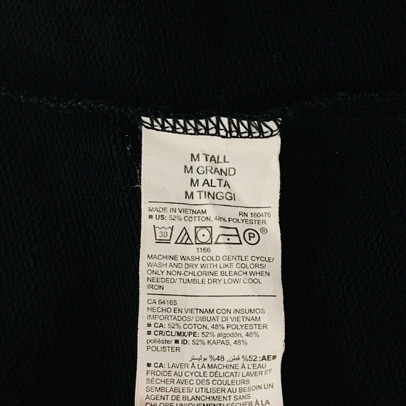 Old Navy Active Womens MT Sweatshirt Black Loose French-Terry Crew Neck NWT CG20 - Picture 3 of 4